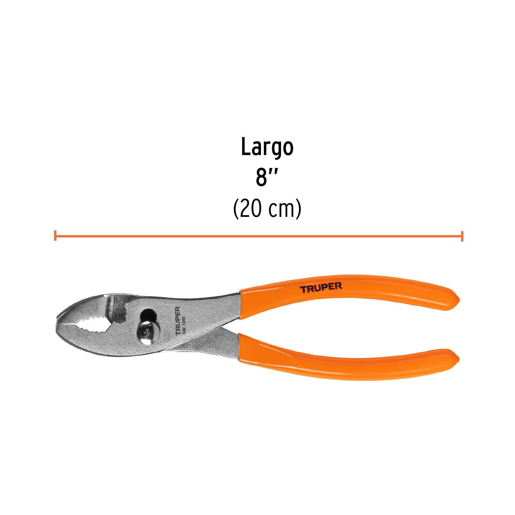 Pinza de chofer 8", mango de vinil