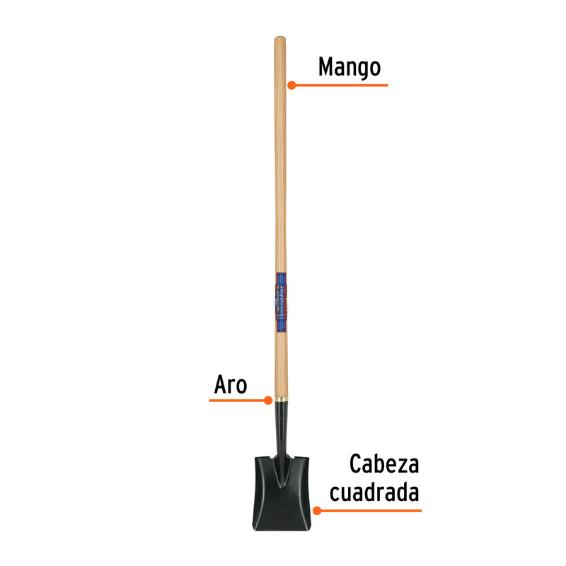 Pala cuadrada, Classic Gardener, mango 45"