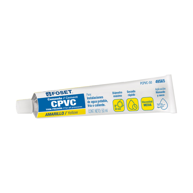 Cemento para CPVC, tubo 50 g
