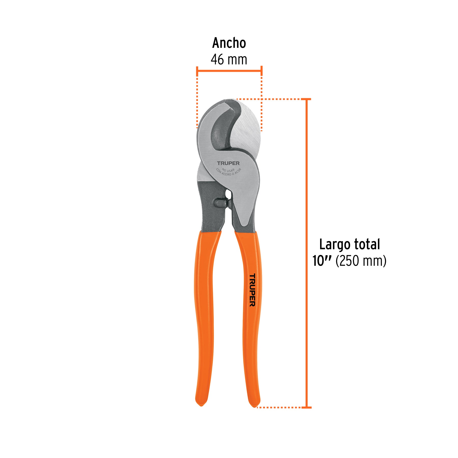 Pinza cortador multicable 10', Truper