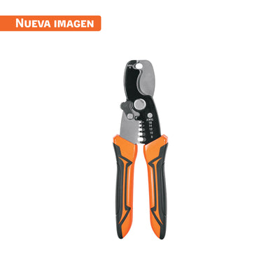 Pinza pela cables y corta cables 7", profesional