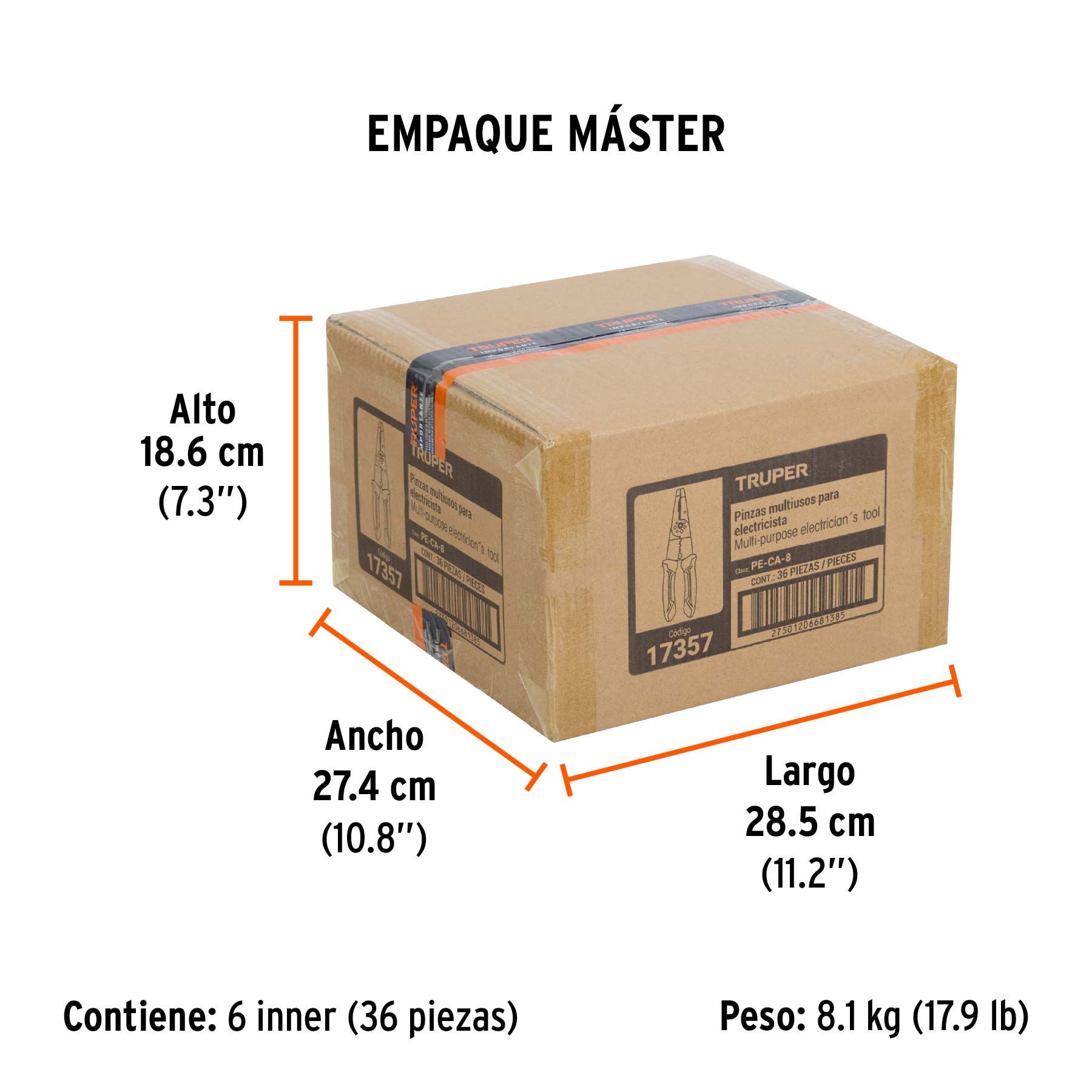 Pinza pelacables 8"