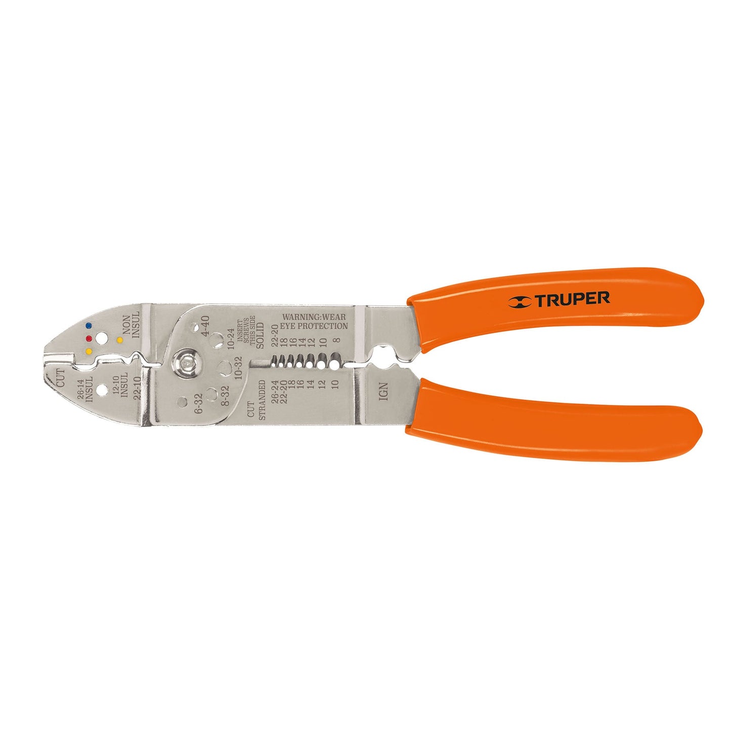Pinza pelacables 9", 7 medidas, 4 mordazas