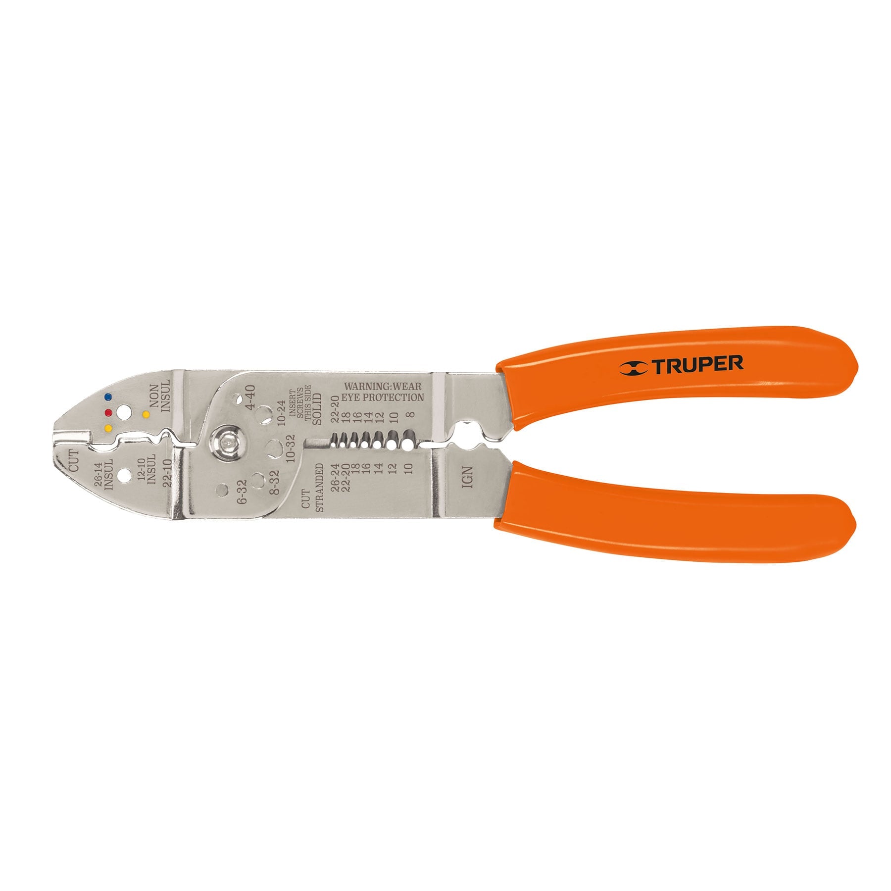 Pinza pelacables 9", 7 medidas, 4 mordazas