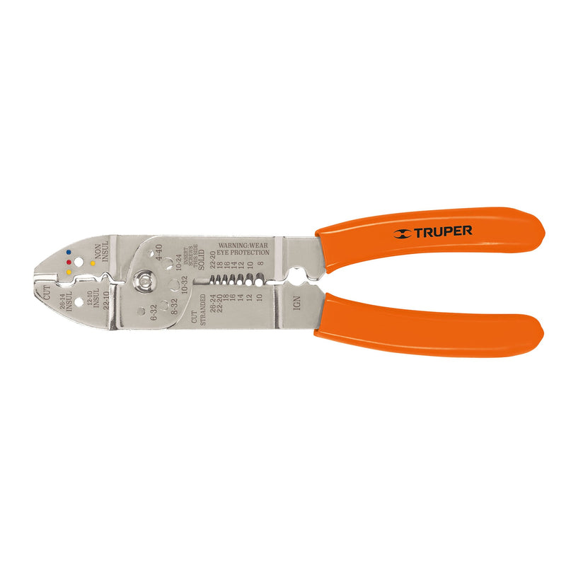 Pinza pelacables 9", 7 medidas, 4 mordazas