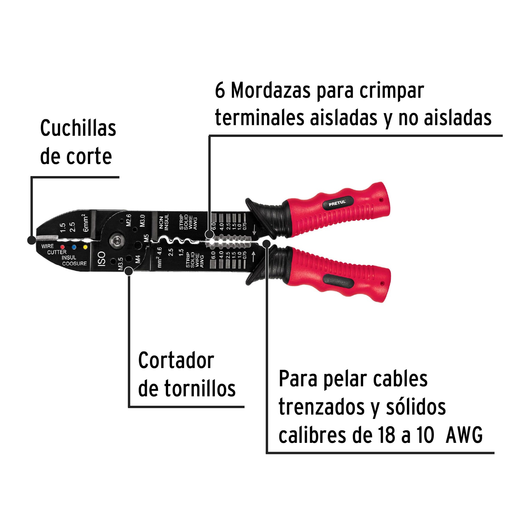 Pinza pelacable 9", pretul