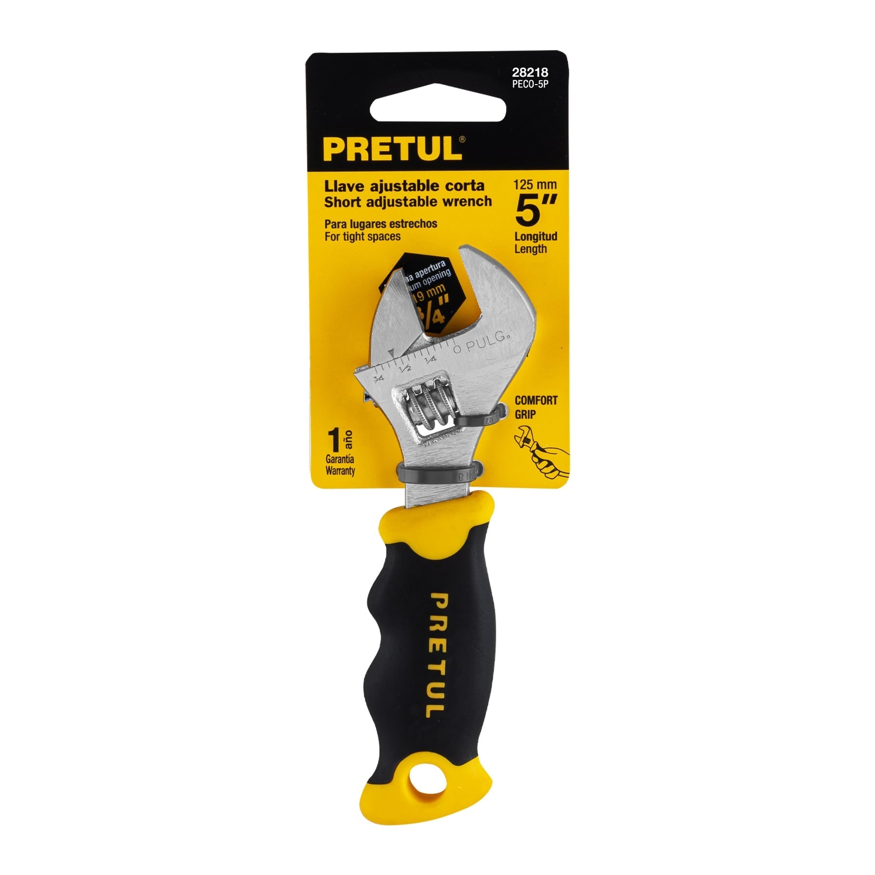 Perico corto, 5" con grip, Pretul