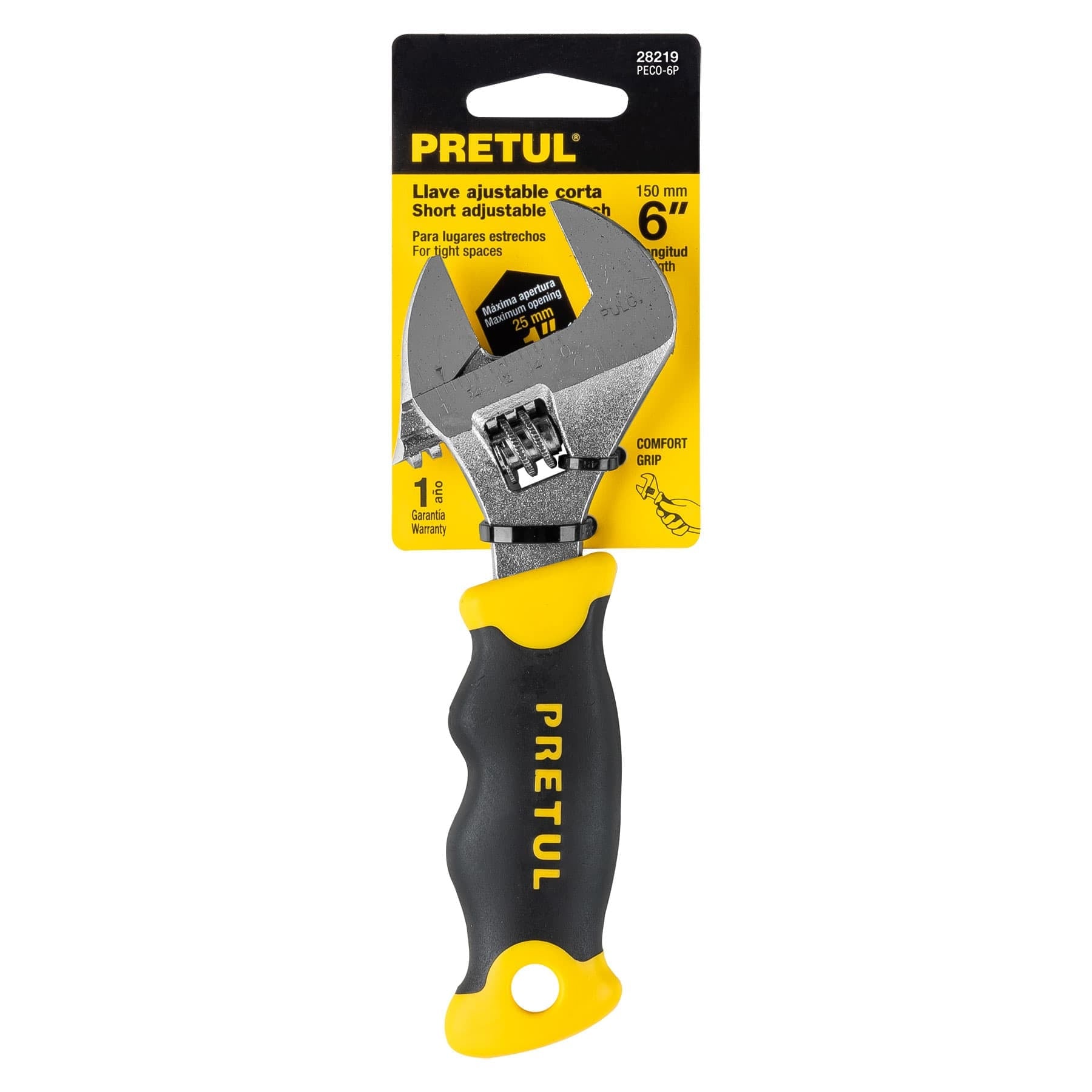 Perico corto, 6" con grip, Pretul