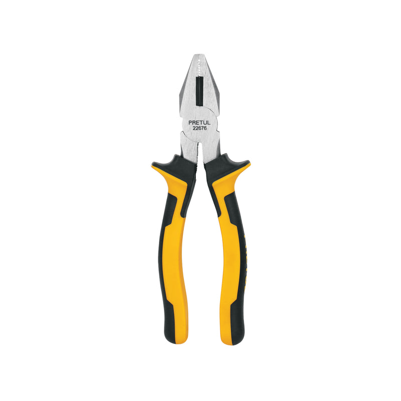 Pinza para electricista 7", mango comfort grip, Pretul
