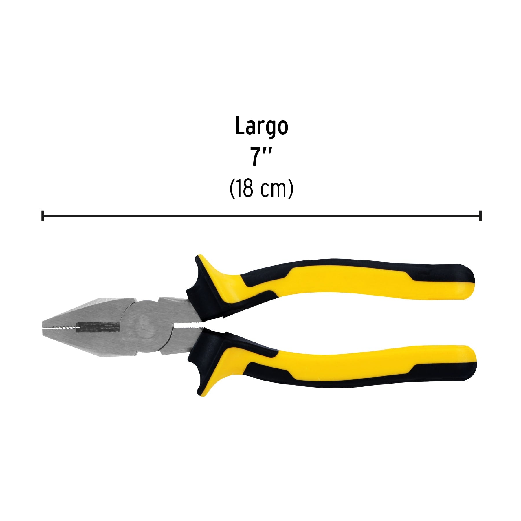 Pinza para electricista 7", mango comfort grip, Pretul
