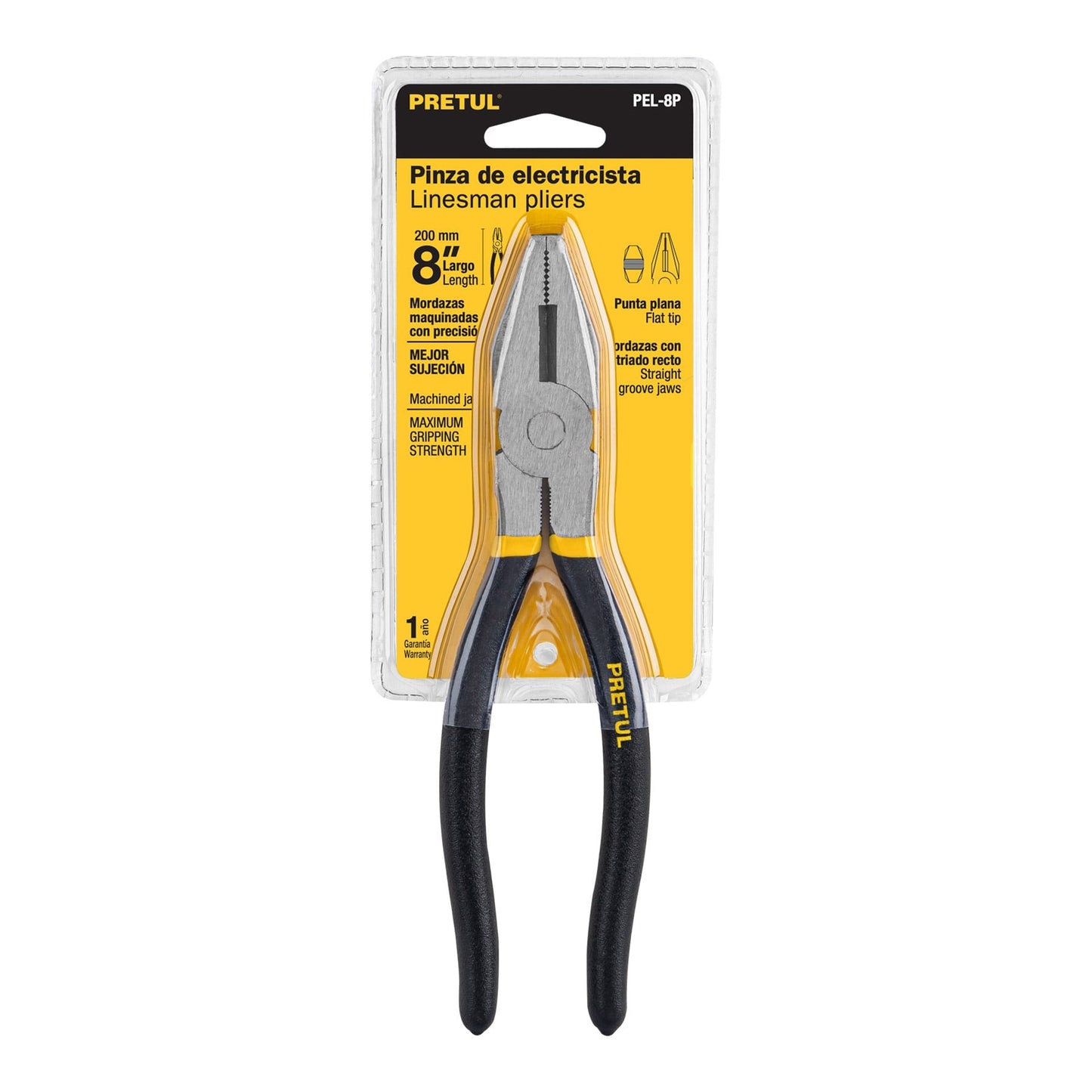 Pinza ligera de electricista 8", pretul