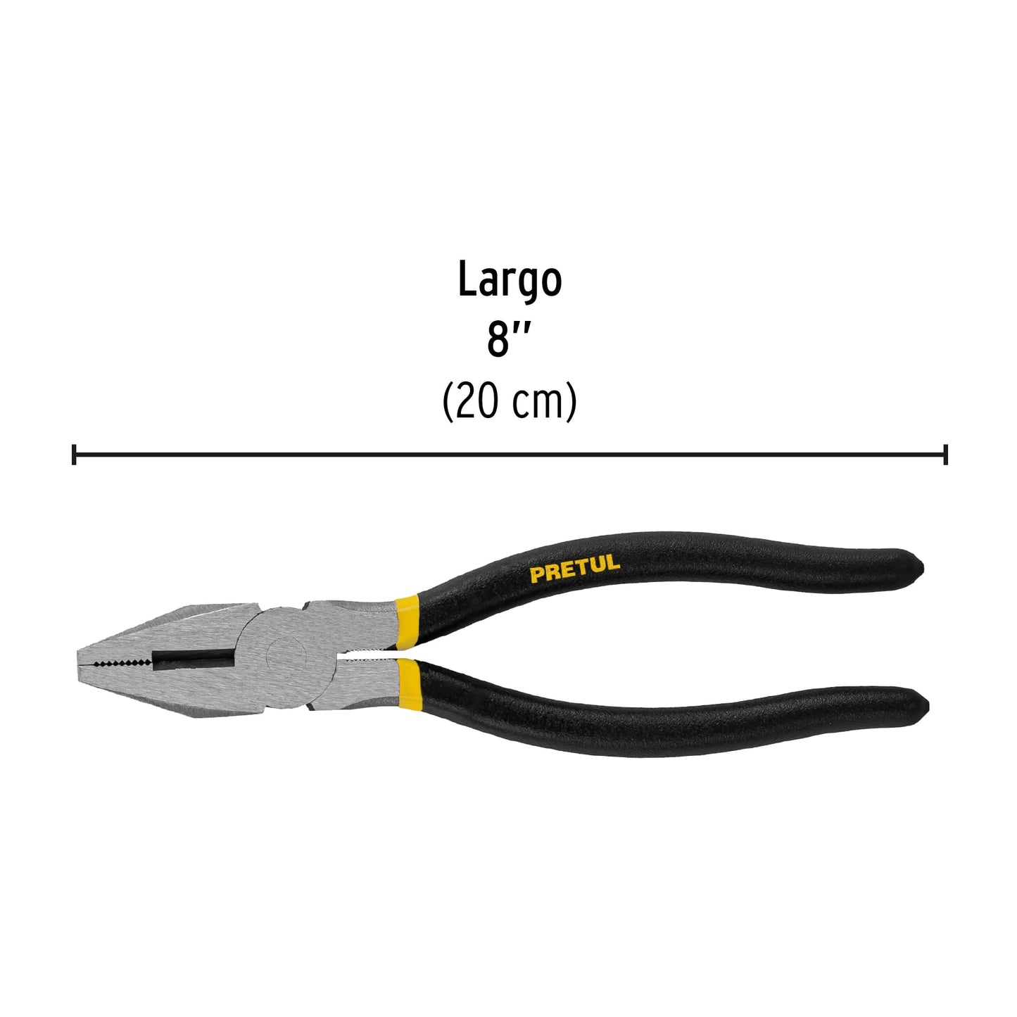 Pinza ligera de electricista 8", pretul