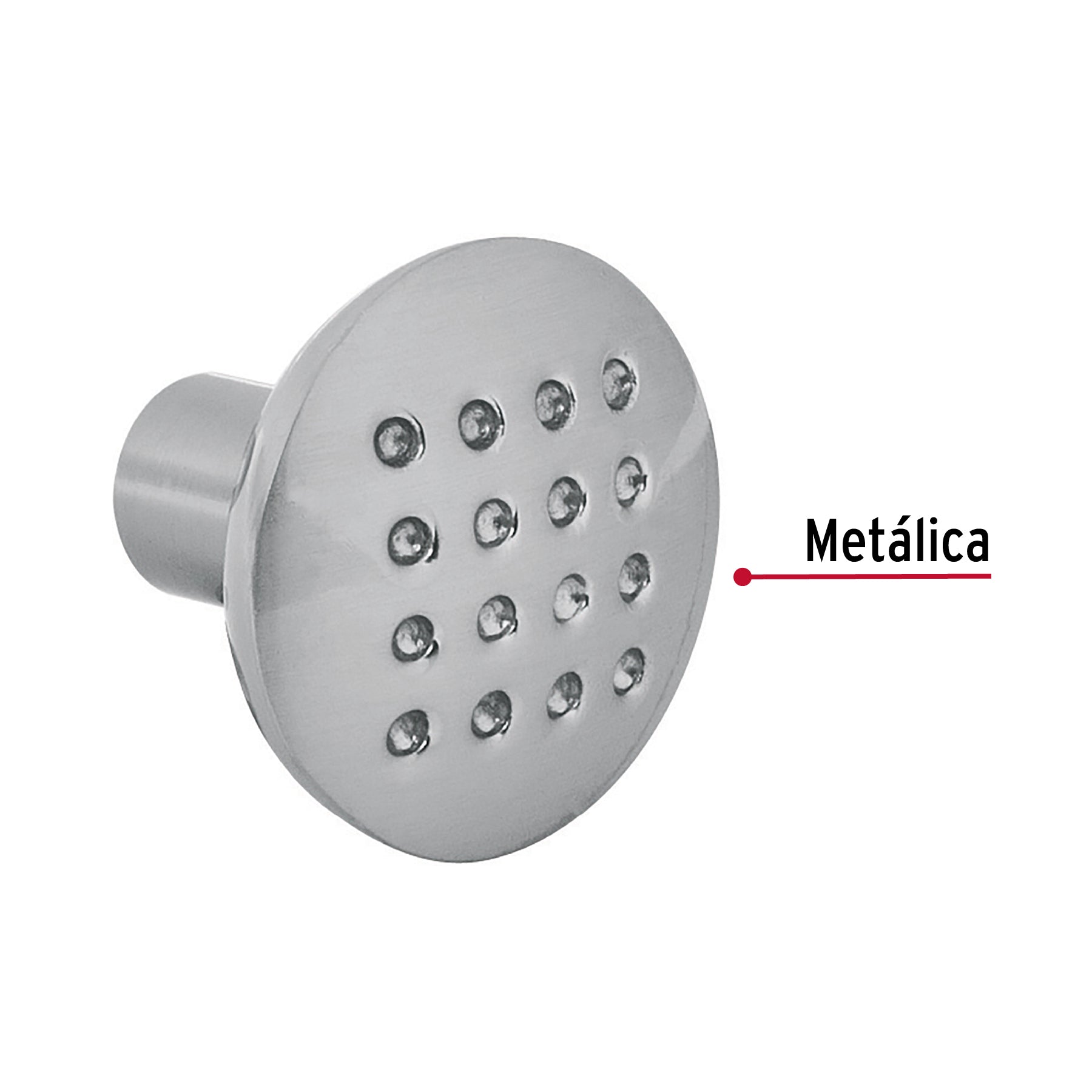 Perilla, niquel satinado, estilo Contempo
