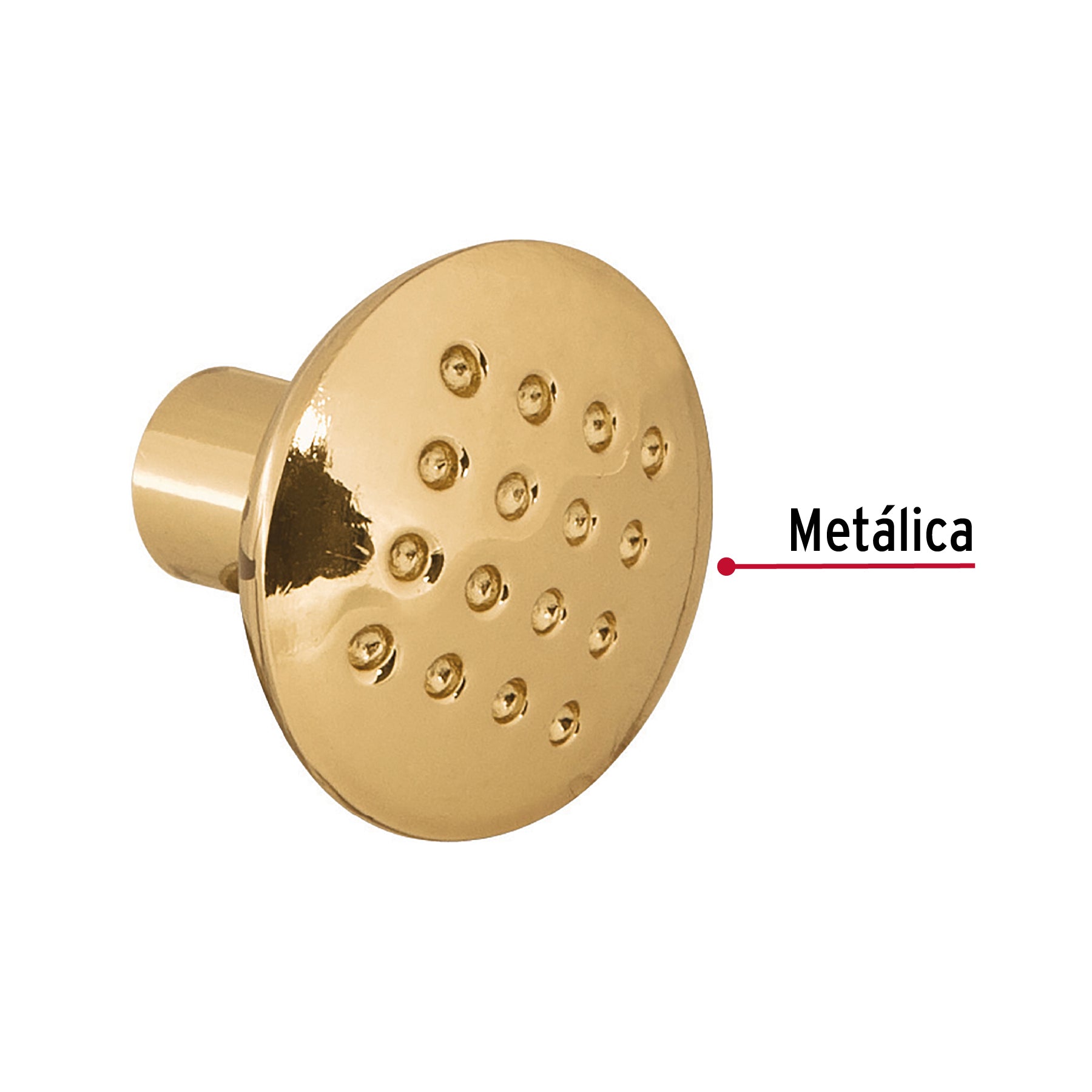 Perilla, latón brillante, estilo Contempo