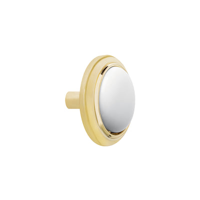 Jaladera, latón brillante, estilo Elipse, 64 mm.