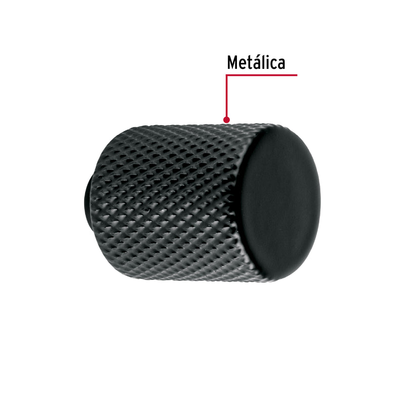 PERILLA METALICA ESTILO CADIZ NEGRO HERMEX