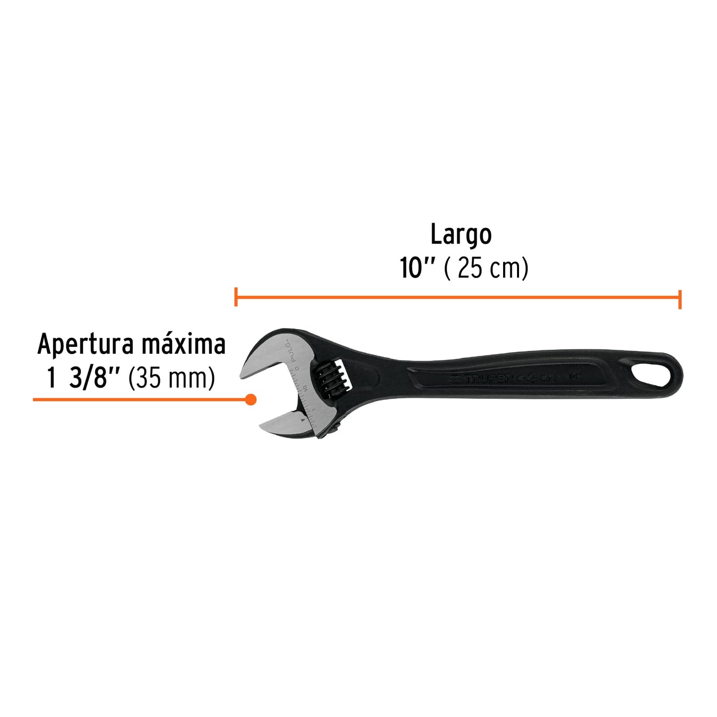 Perico profesional, pavonado 10", Truper Expert en tarjeta