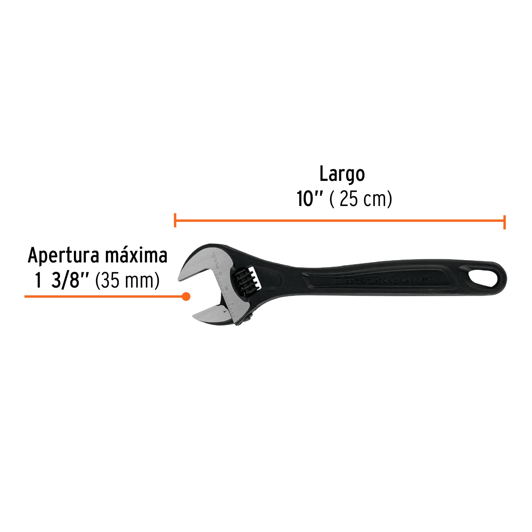 Perico profesional, pavonado 10", Truper Expert en tarjeta