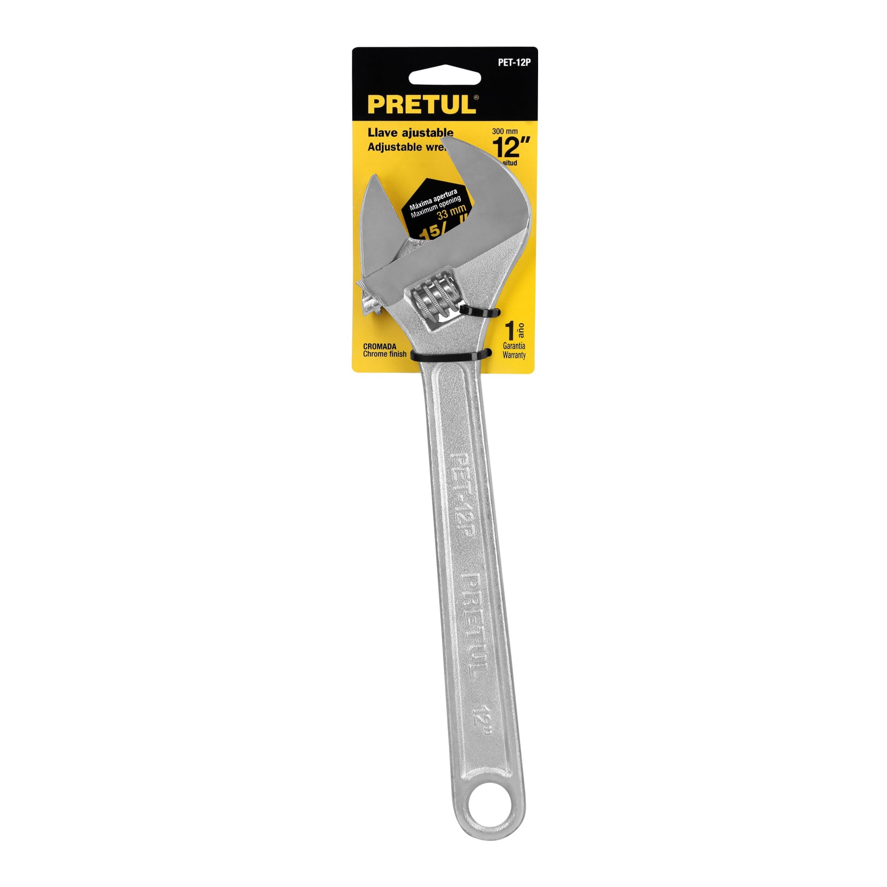 Perico cromado 12", Pretul