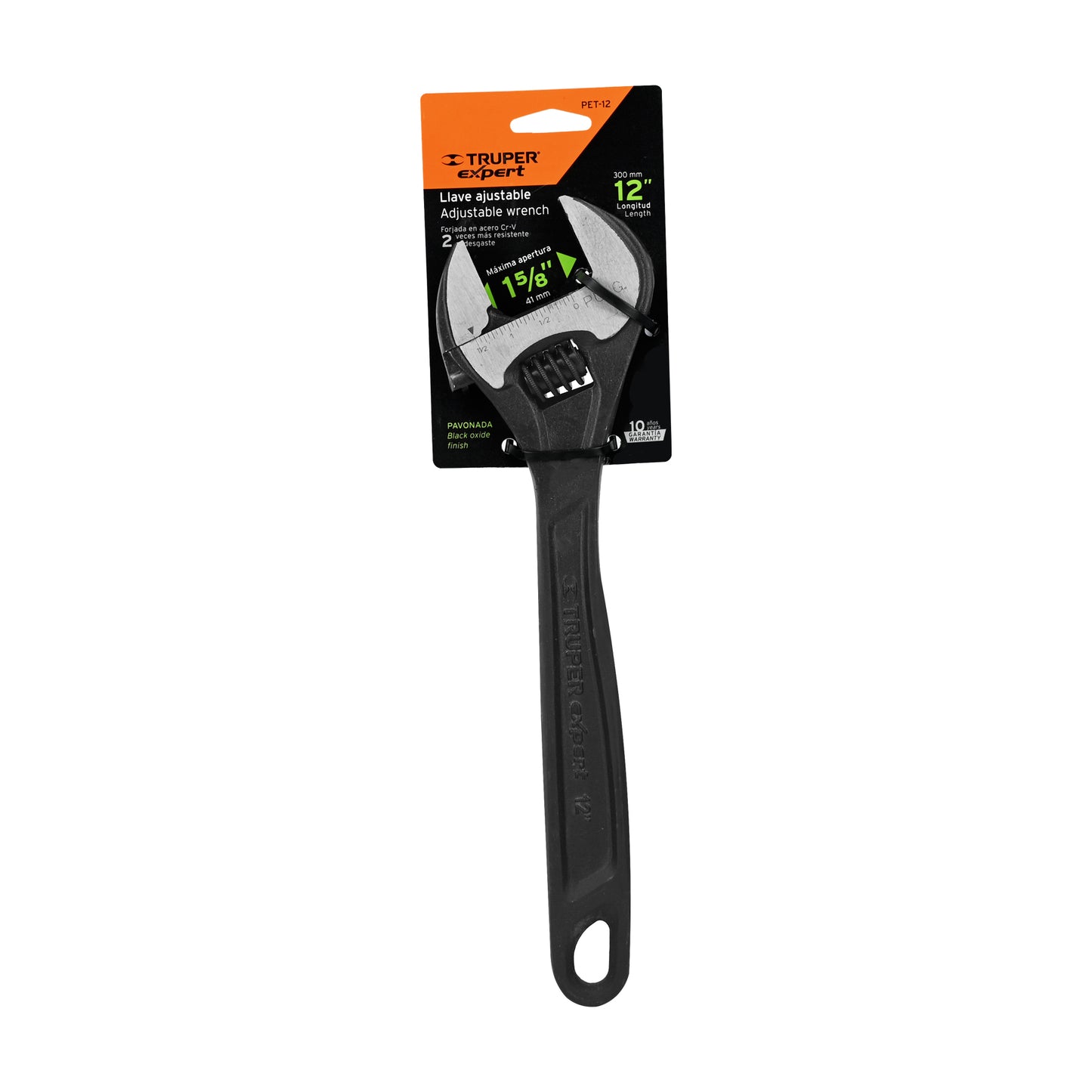 Perico profesional, pavonado 12", Truper Expert en tarjeta