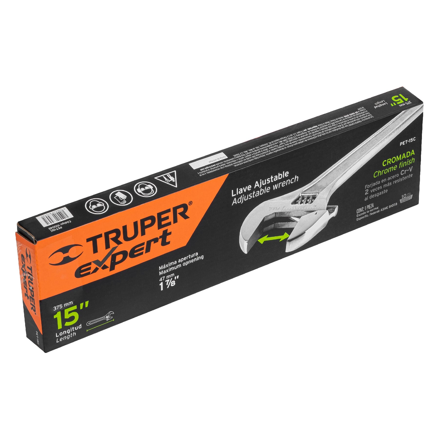 Perico 15" cromado, Truper Expert