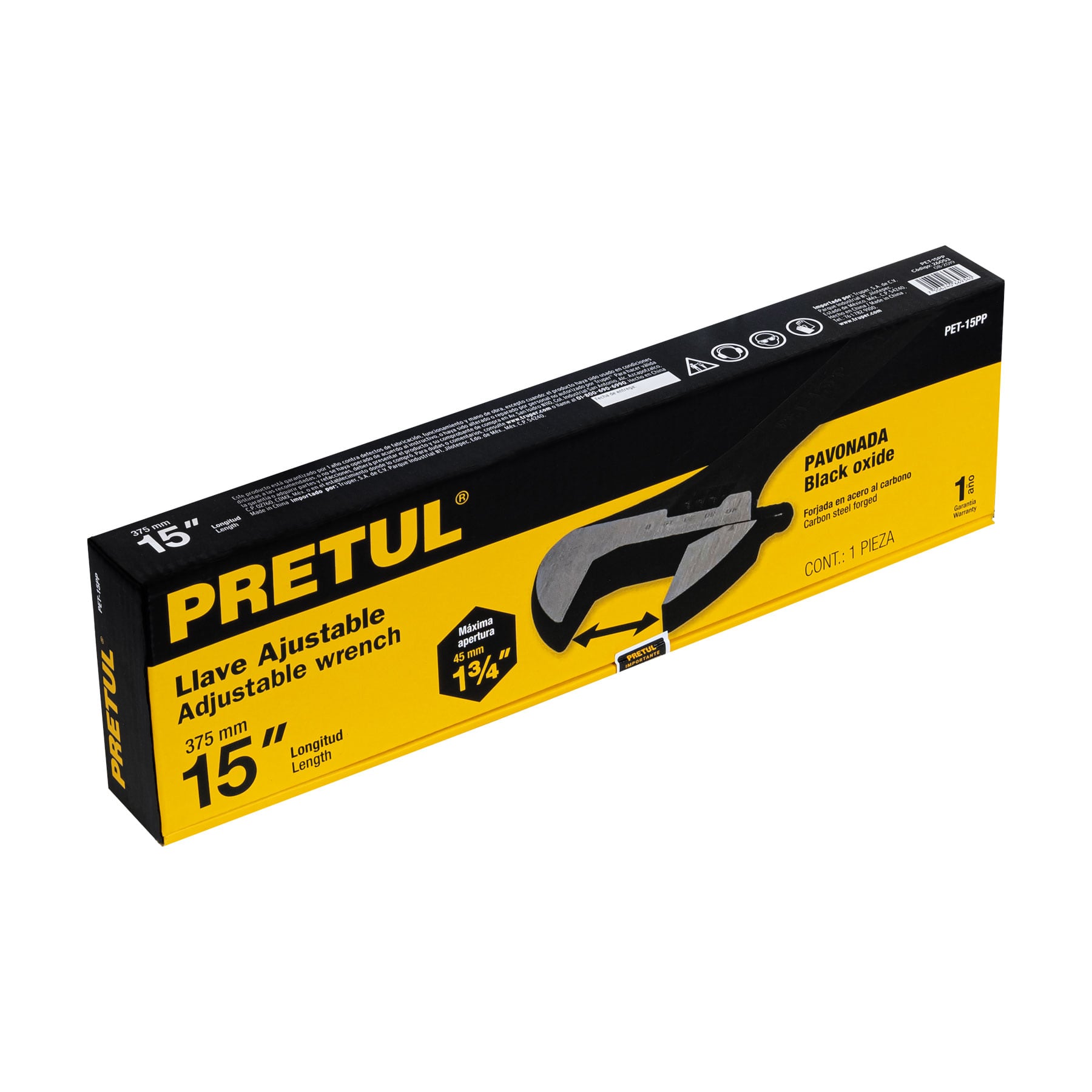 Perico pavonado 15", Pretul