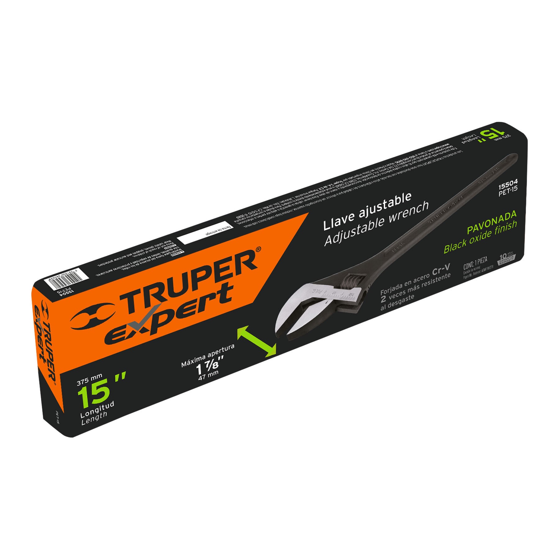 Perico profesional, pavonado 15", Truper Expert en tarjeta