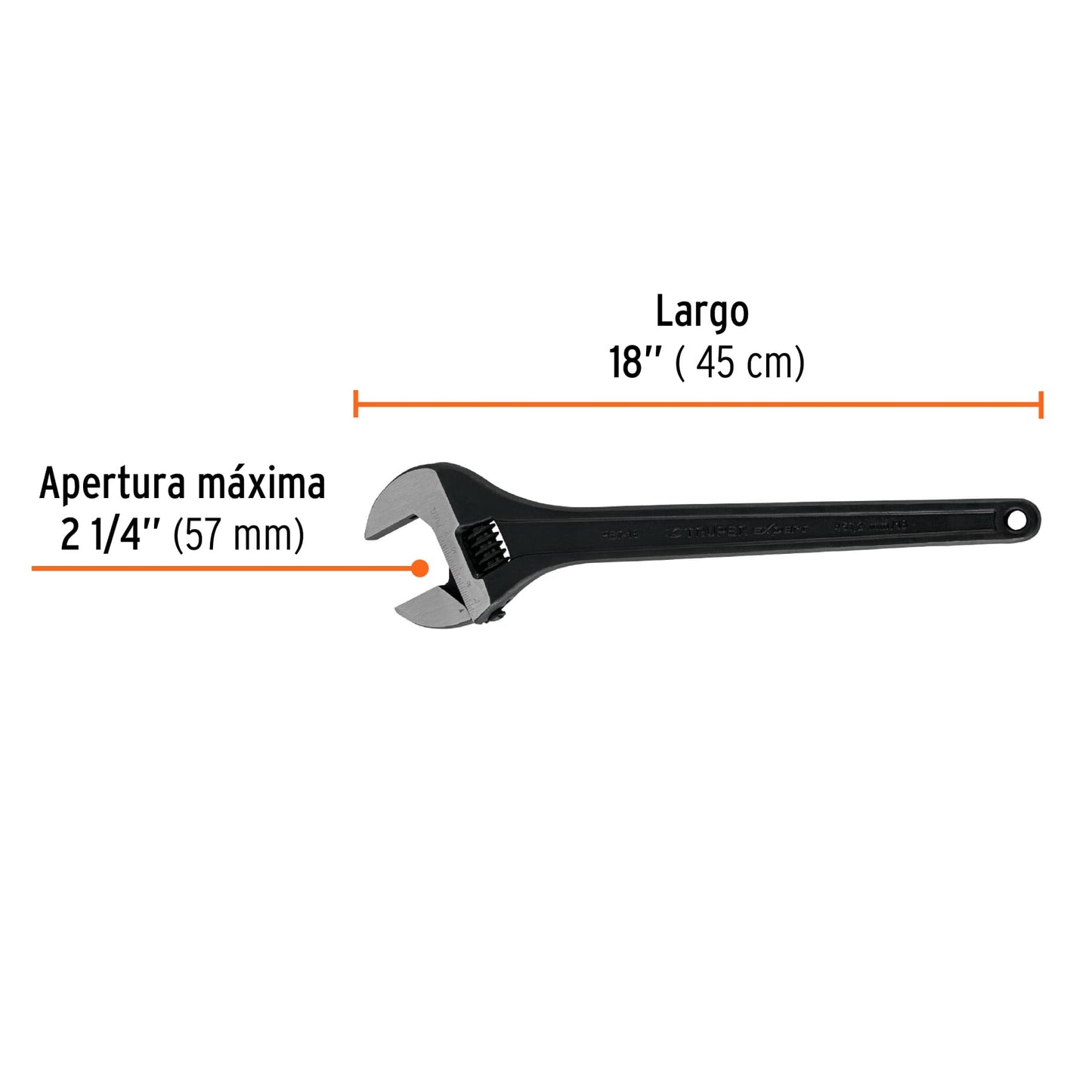 Perico profesional, pavonado 18", Truper Expert en tarjeta