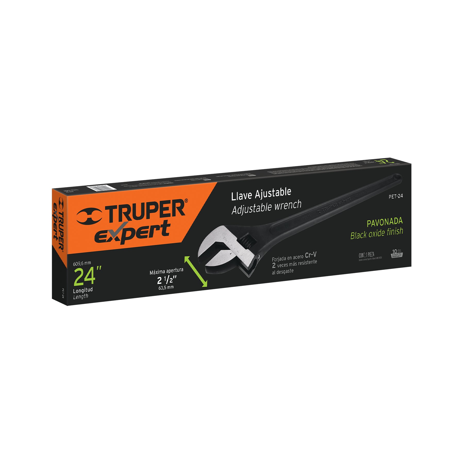 Perico profesional, pavonado 24", Truper Expert en tarjeta