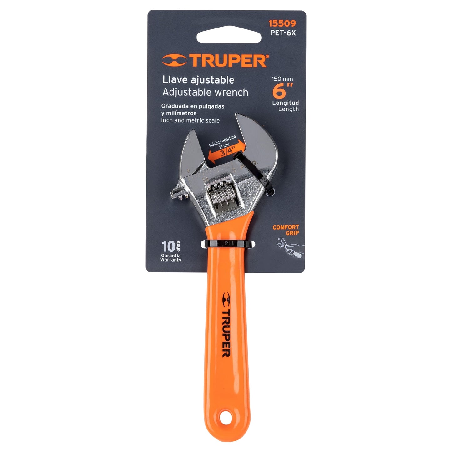 Perico 6" cromado con grip