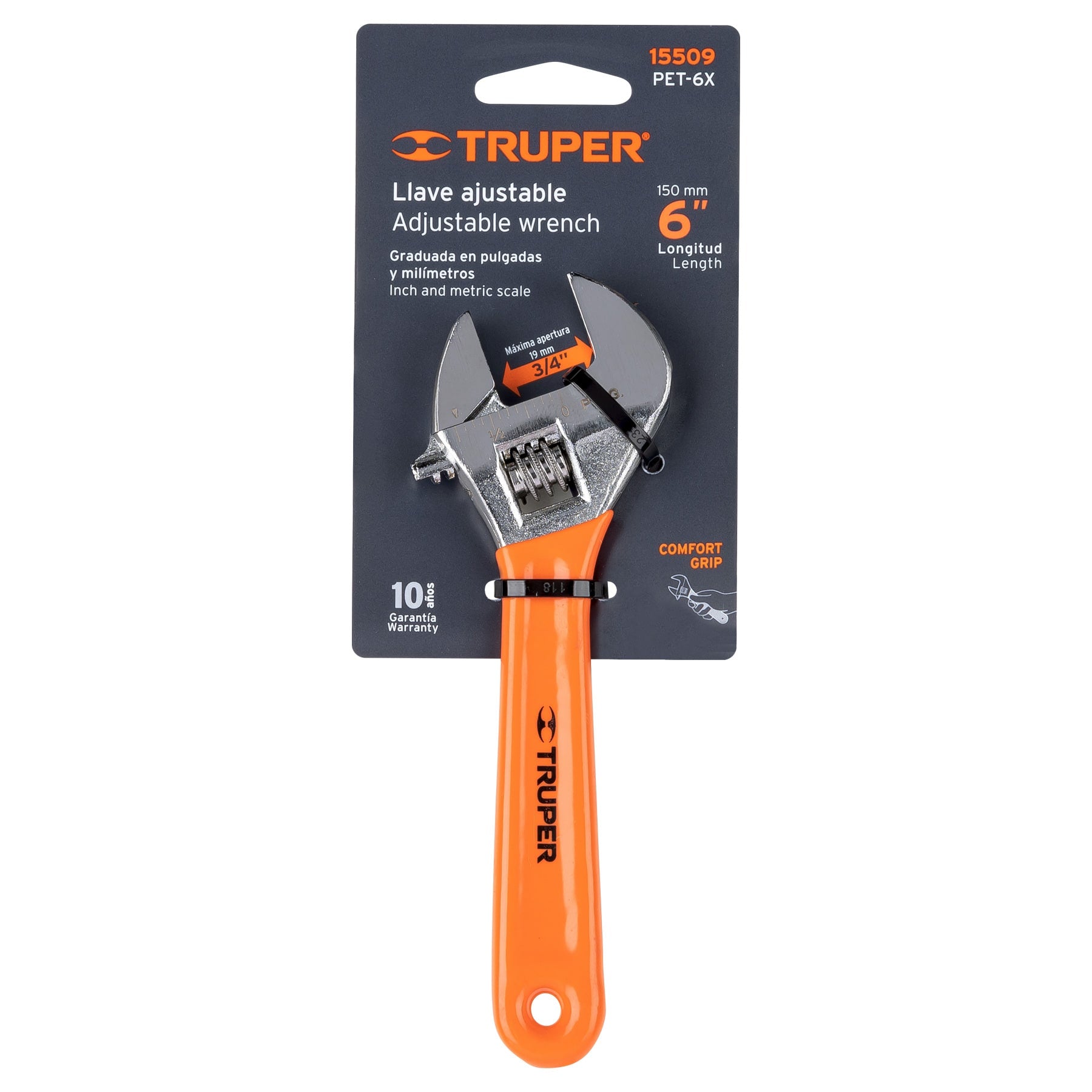 Perico 6" cromado con grip