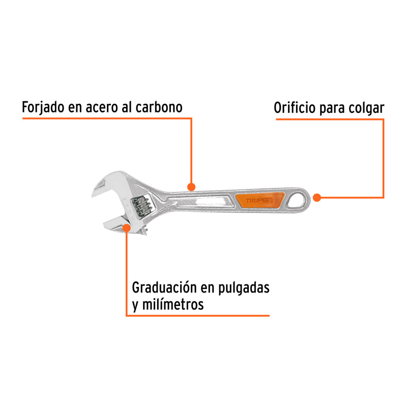 Perico 6" cromado con grip