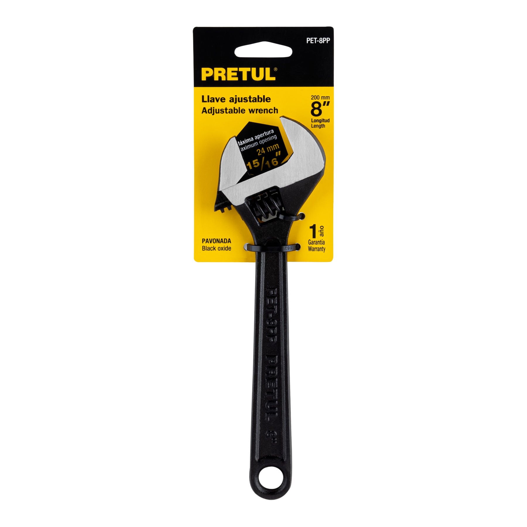 Perico profesional, 8", pavonado, pretul