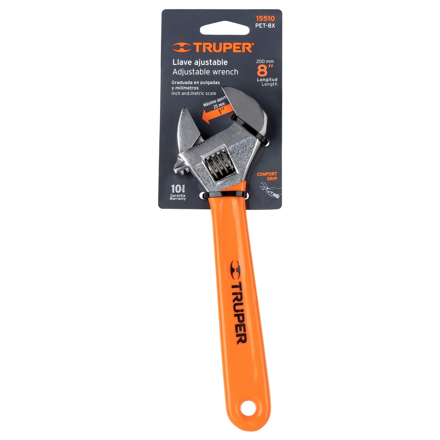 Perico 8" cromado con grip