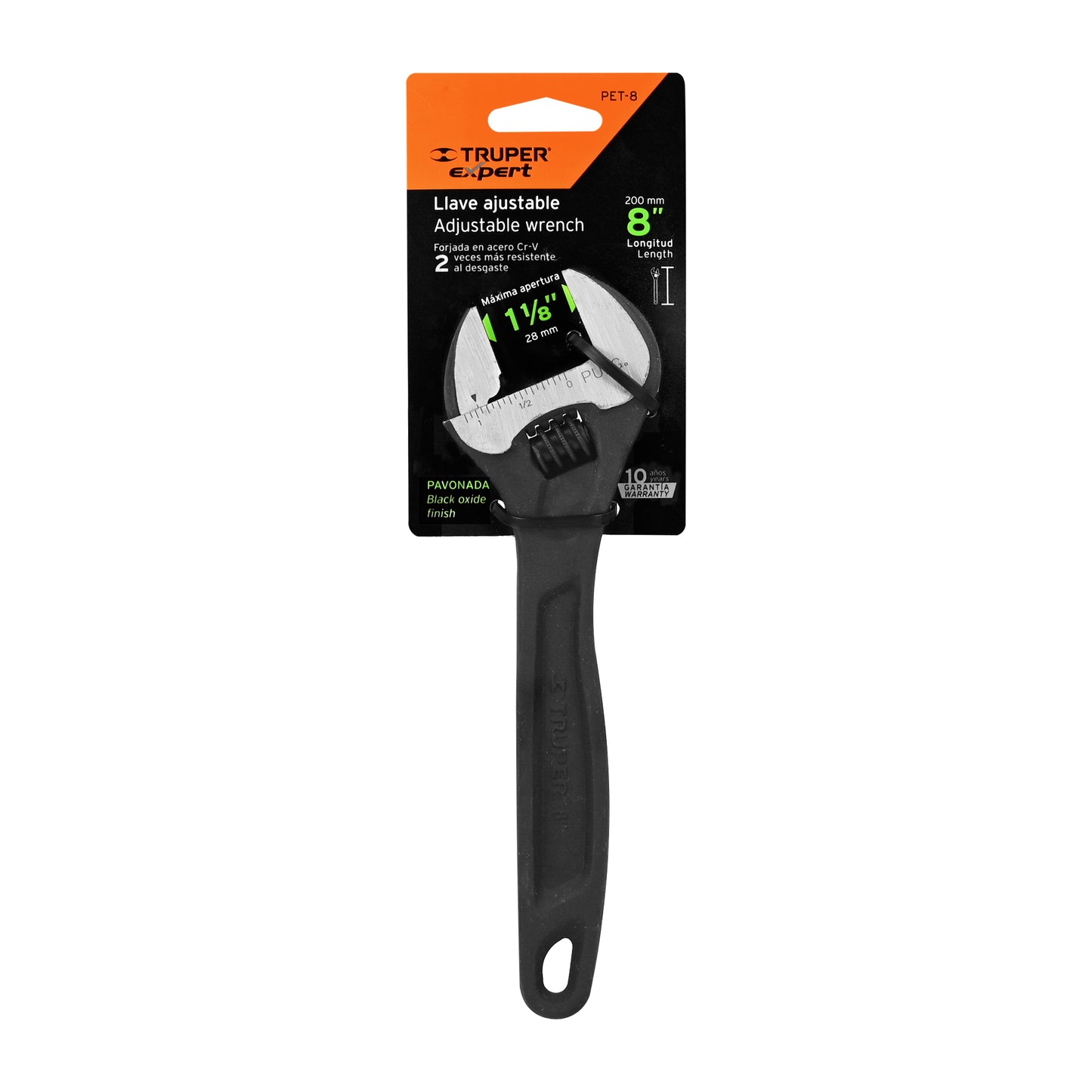 Perico profesional, pavonado 8", Truper Expert en tarjeta