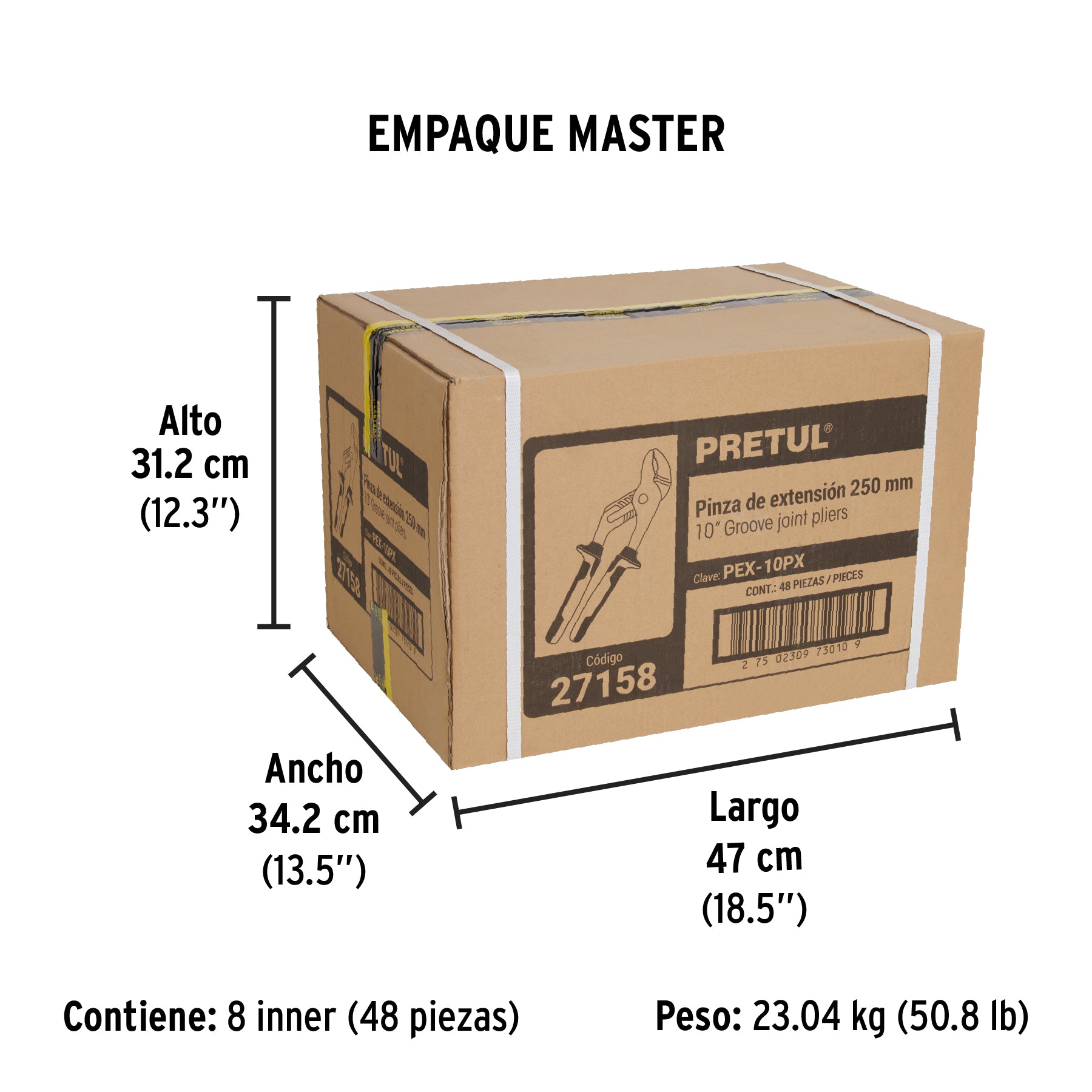 Pinza de extensión 10' mango Comfort Grip, Pretul sustituto 28162