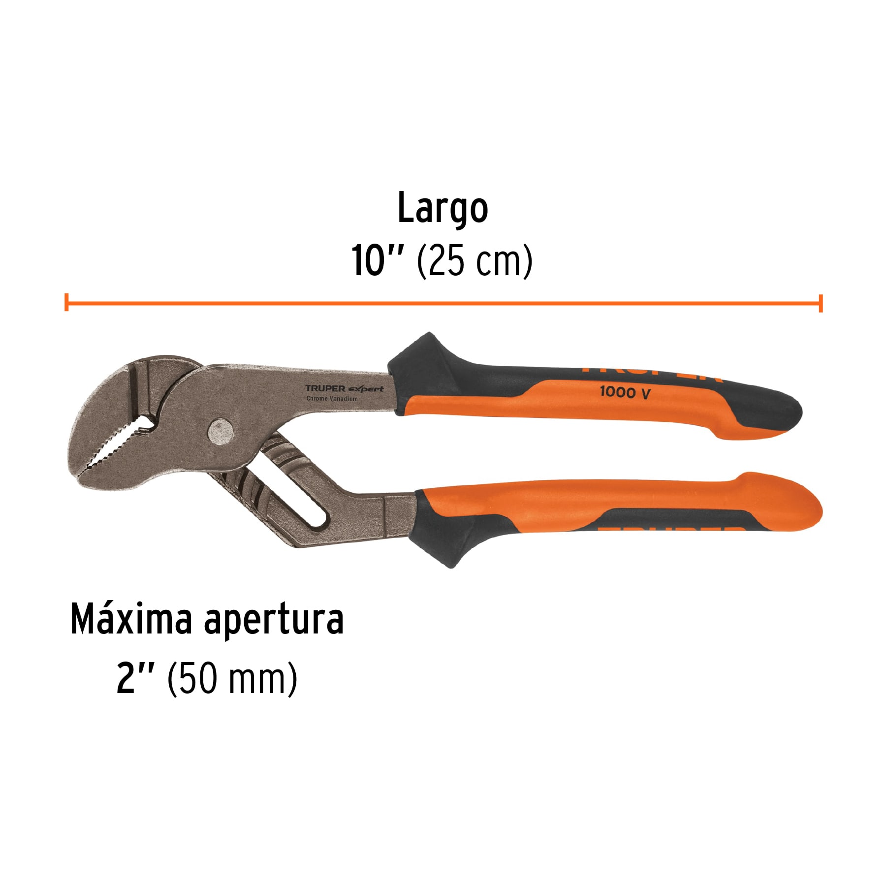 Pinzas de extensión 10", mango comfort grip