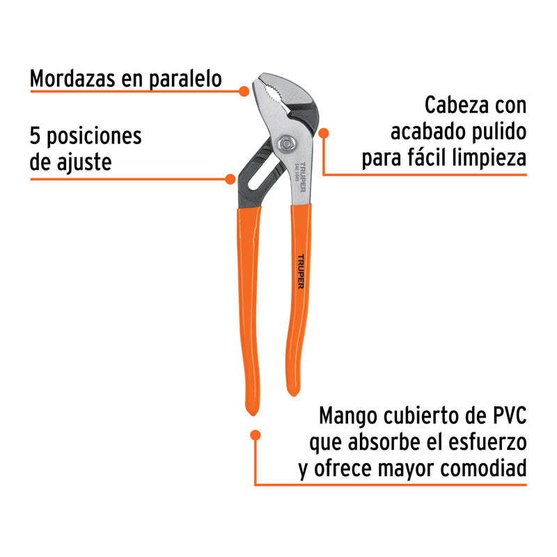 Pinza de extensión 10", mango de vinil