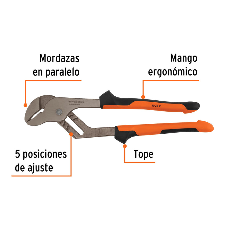 Pinzas de extensión 12' mango Comfort Grip, Truper Expert