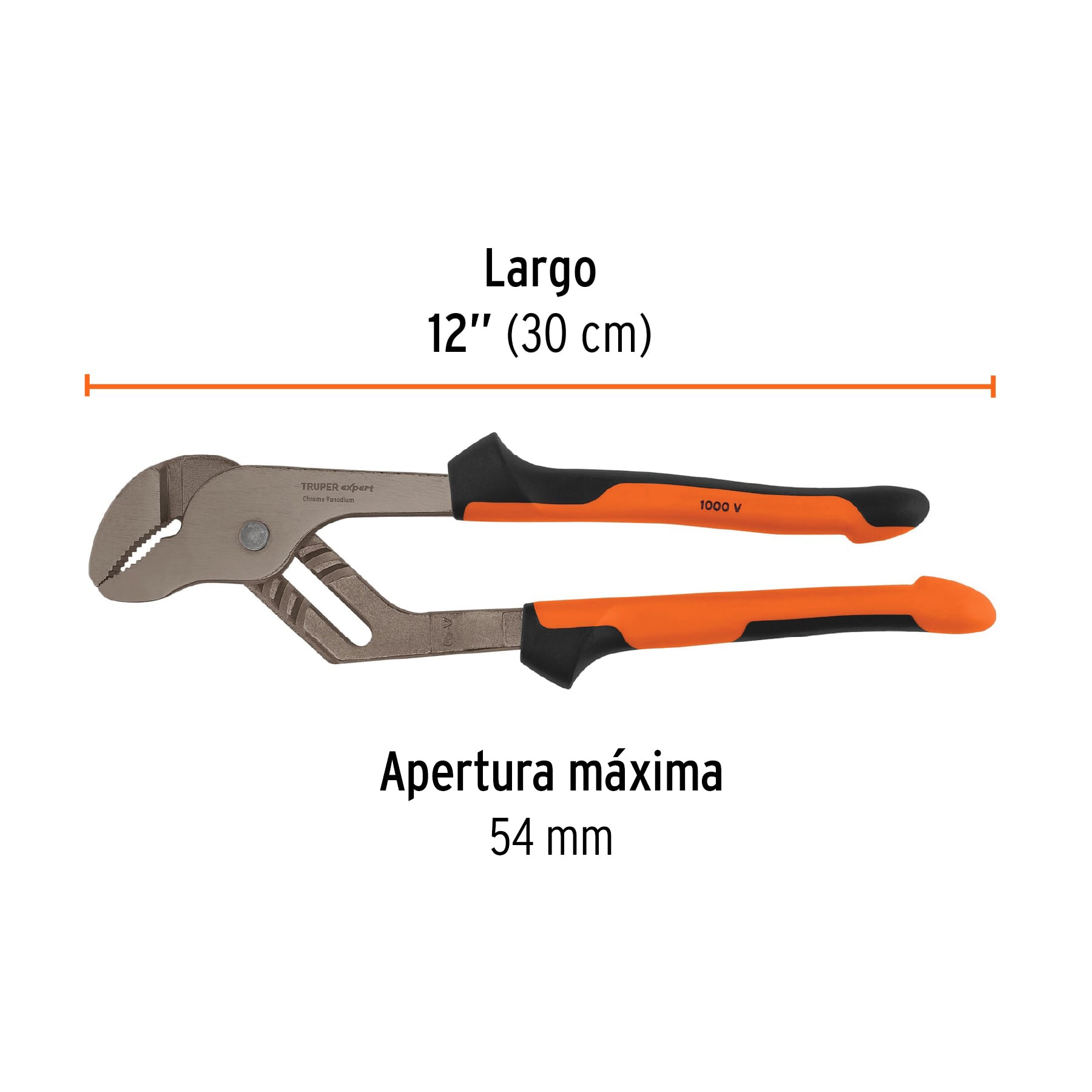 Pinzas de extensión 12' mango Comfort Grip, Truper Expert