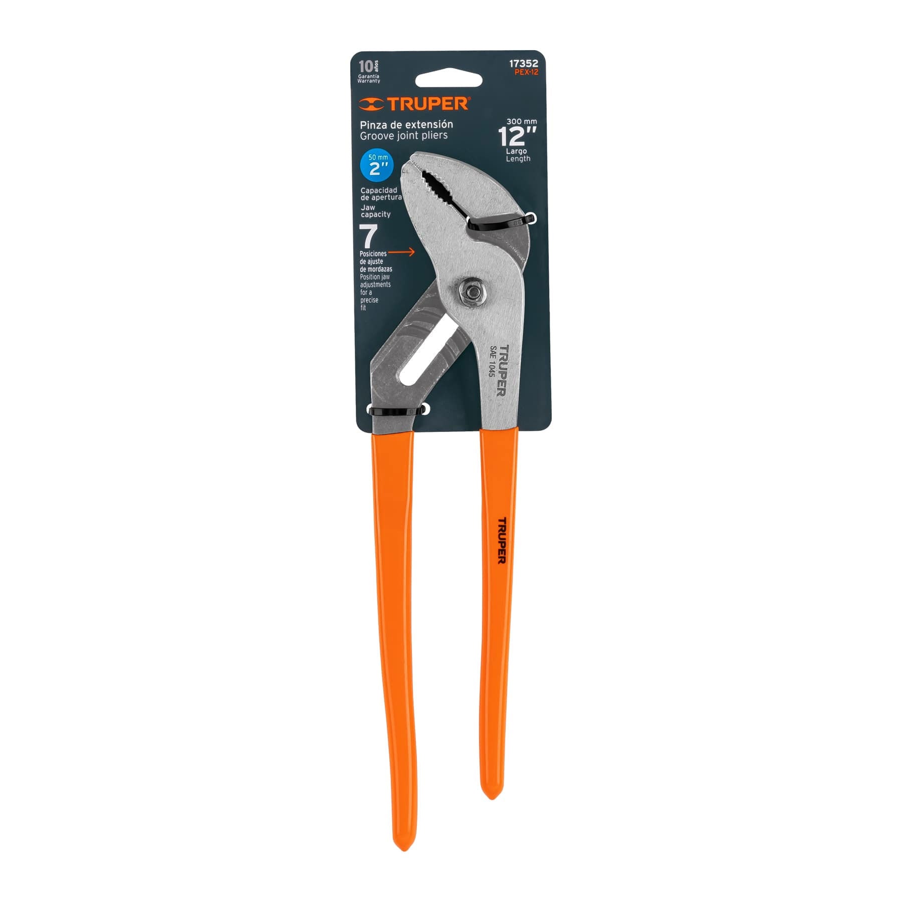 Pinza de extensión 12", mango de vinil