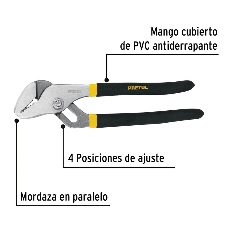 Pinza de extensión 8' mango de vinil, Pretul