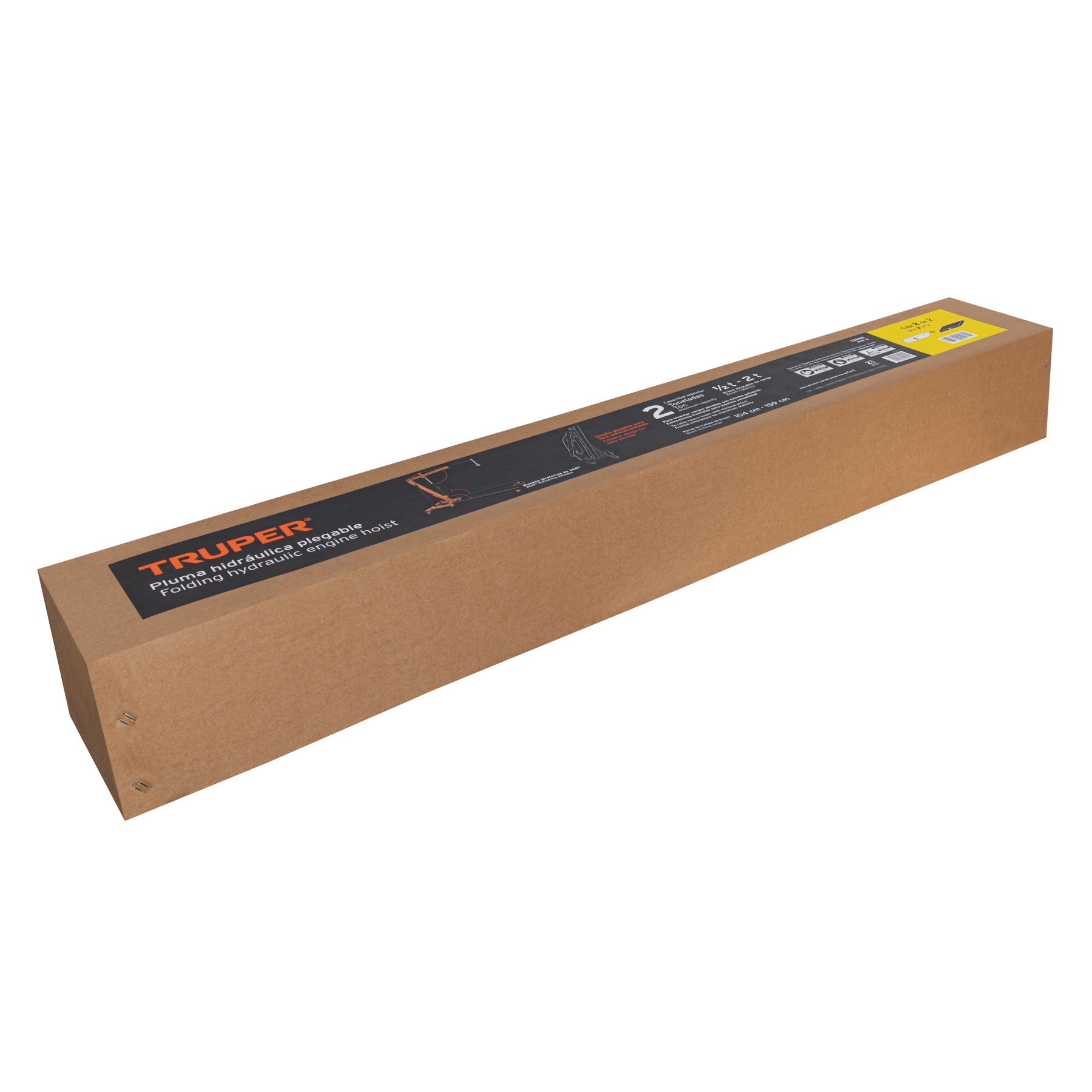 Pluma hidráulica, brazo ajustable, 2 toneladas