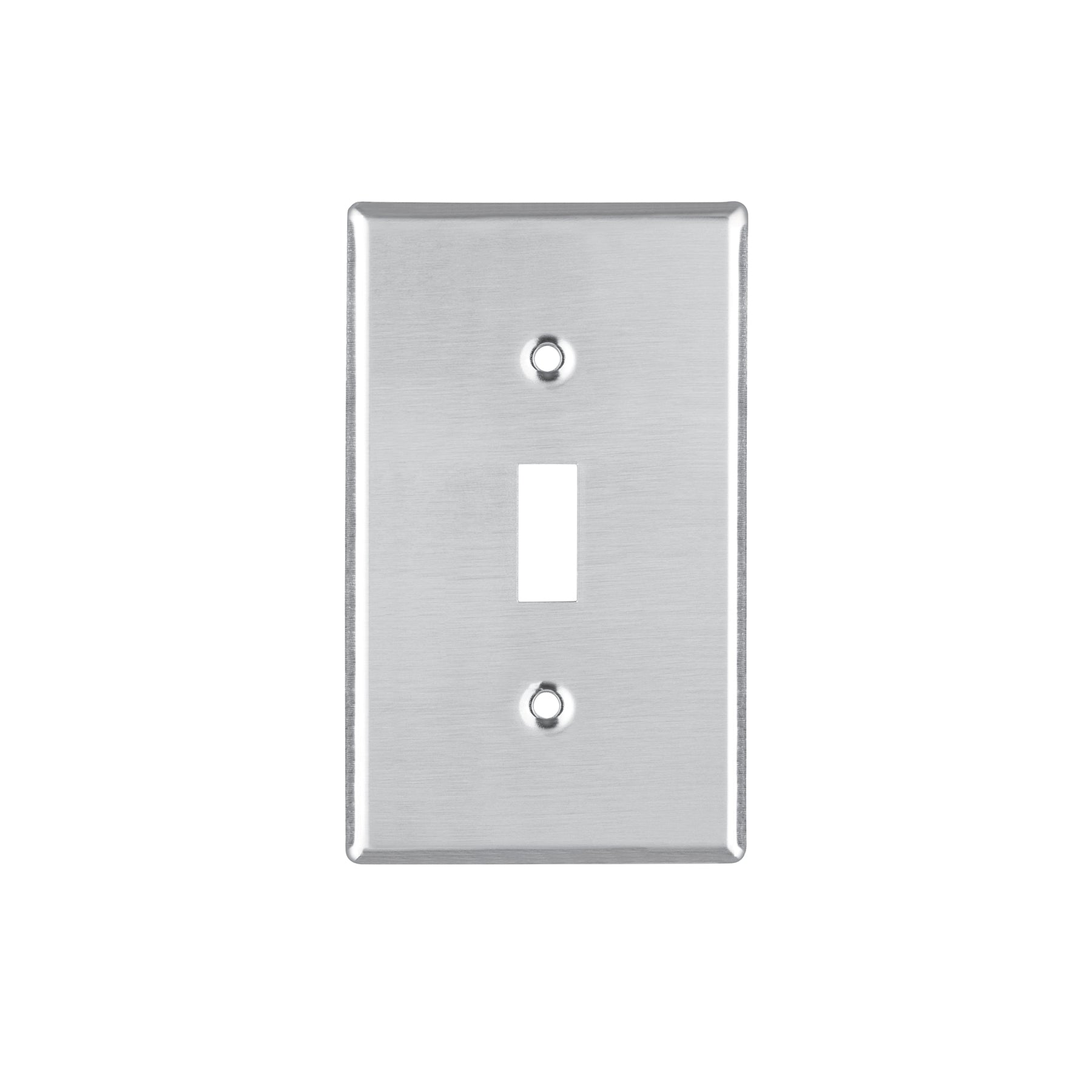 Placa de Acero Inox. para interruptor vertical, Standard