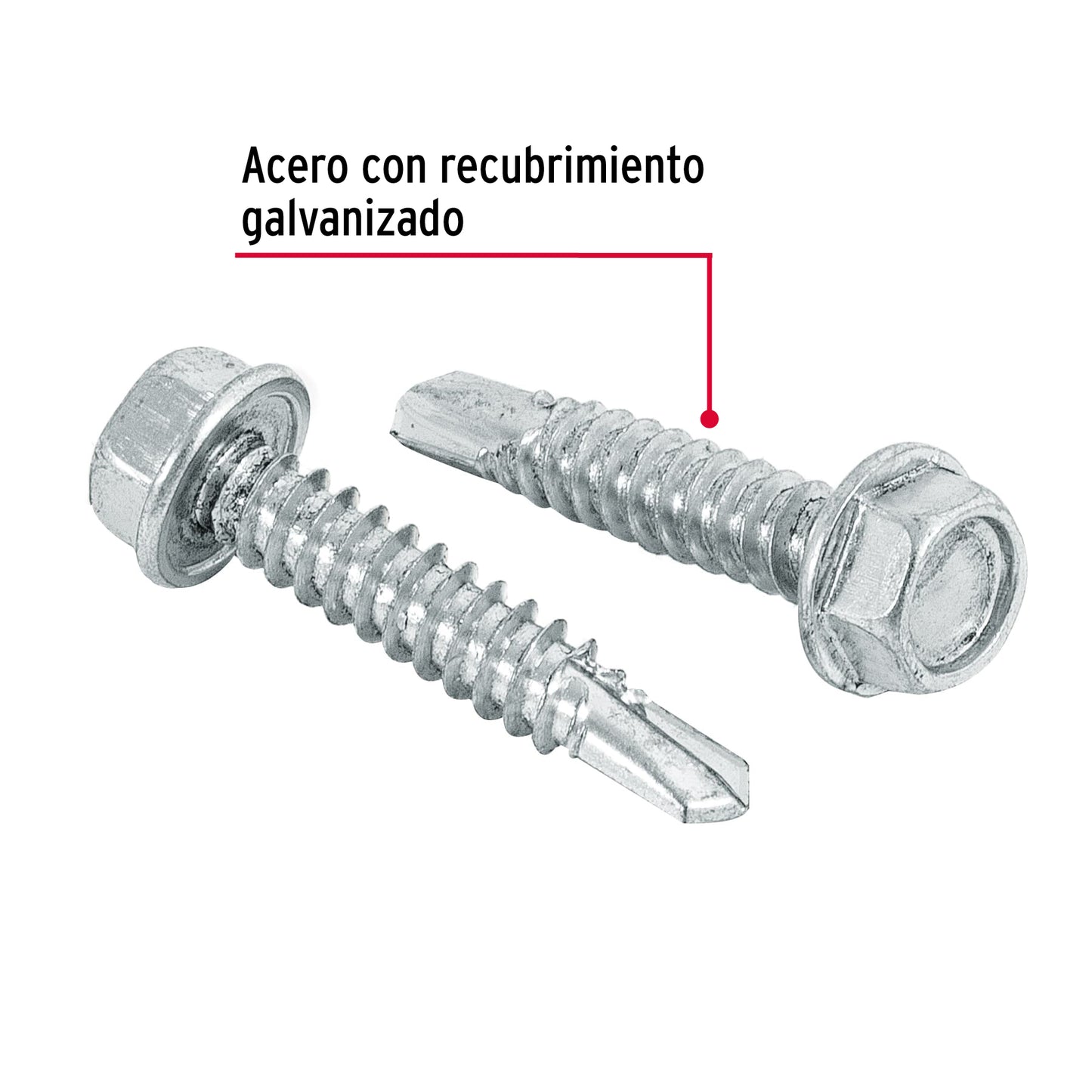 Pijas punta de broca, 1-1/4", caja con 50 pzas