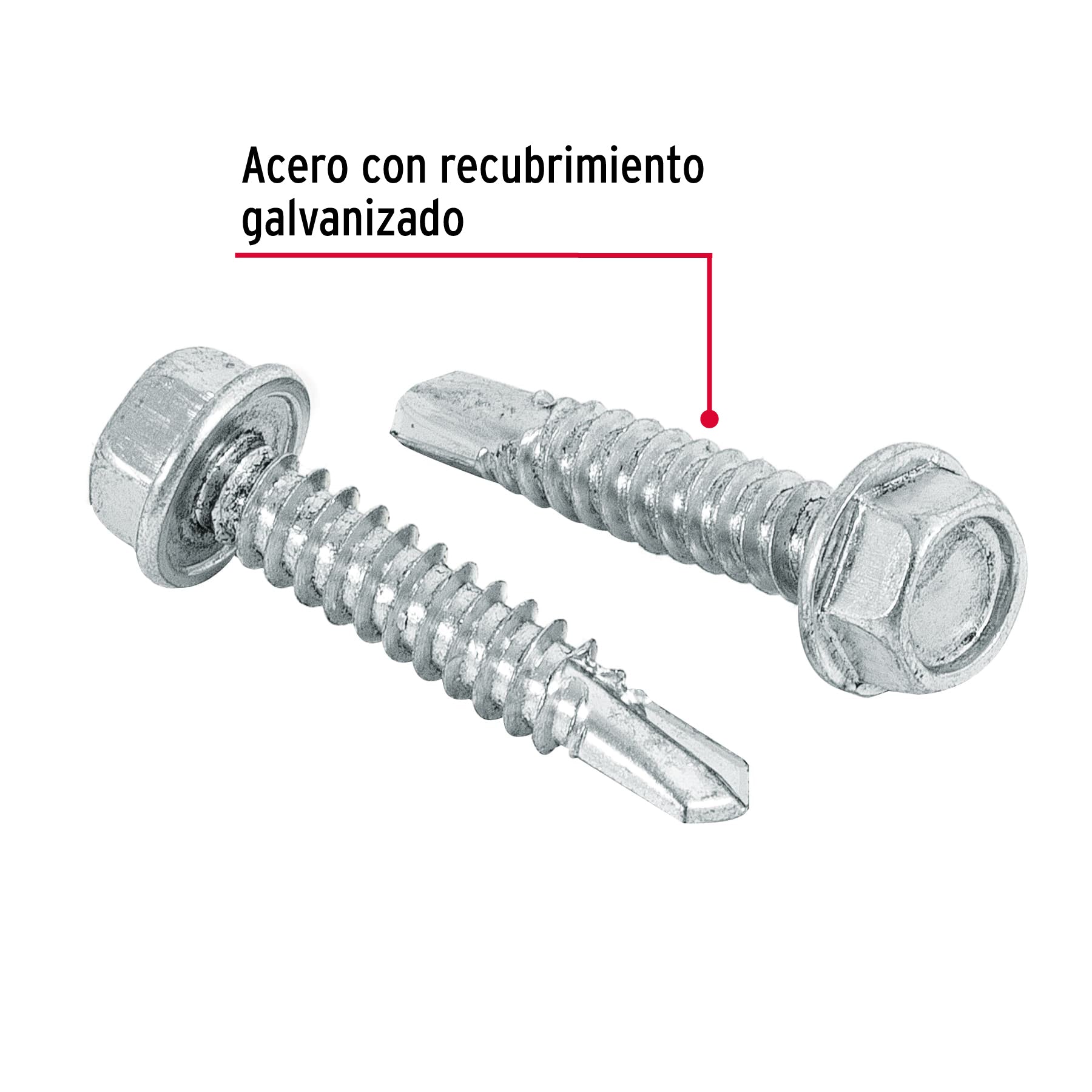 Pijas punta de broca, 1-1/4", caja con 50 pzas