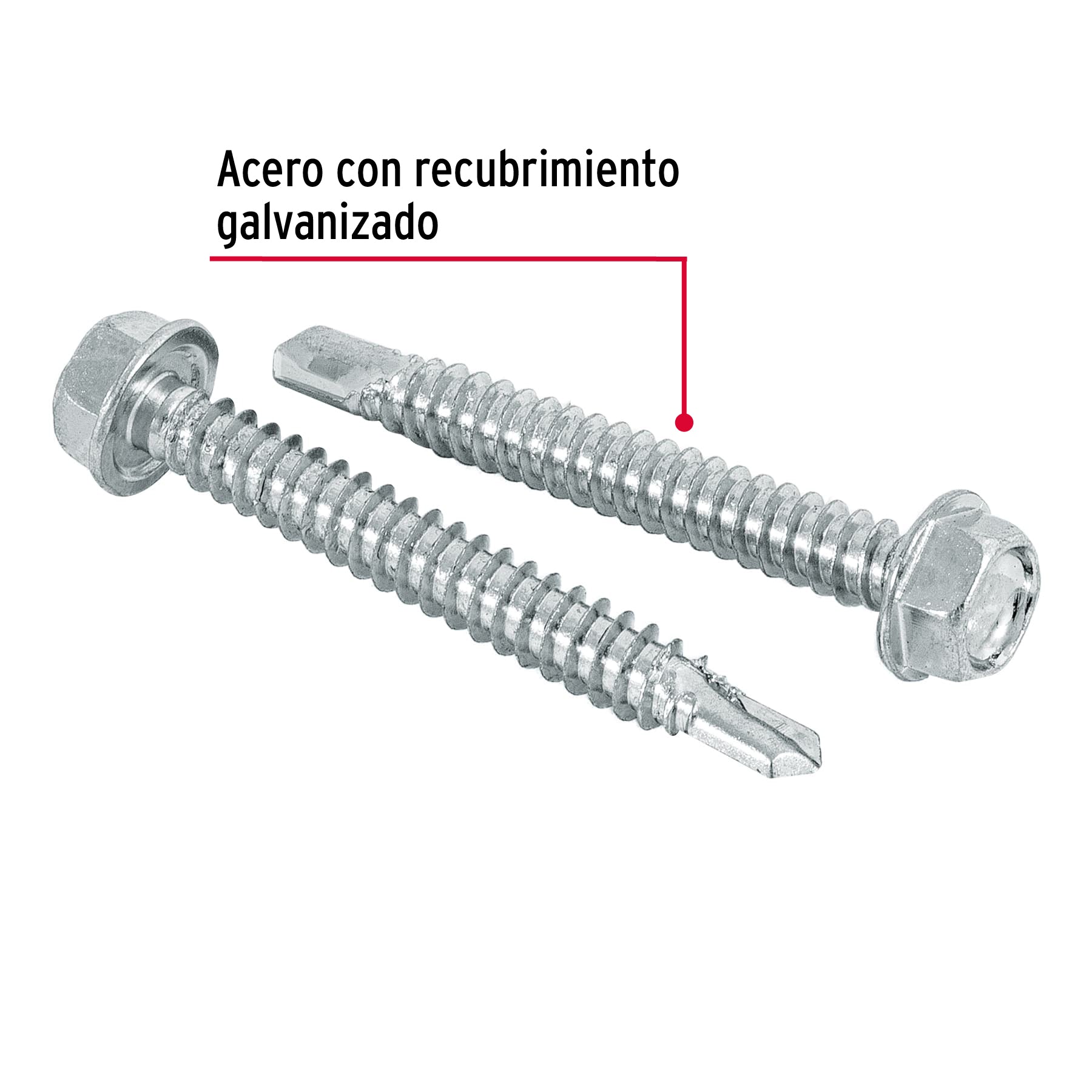 Pijas punta de broca, 2", caja con 50 pzas