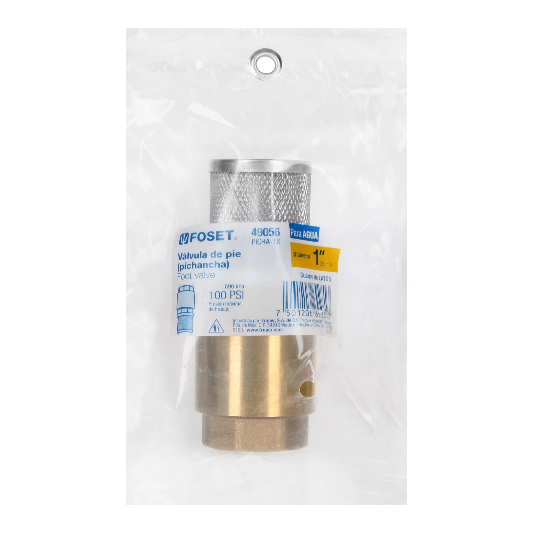 Pichancha con rejilla acero inoxidable 1"