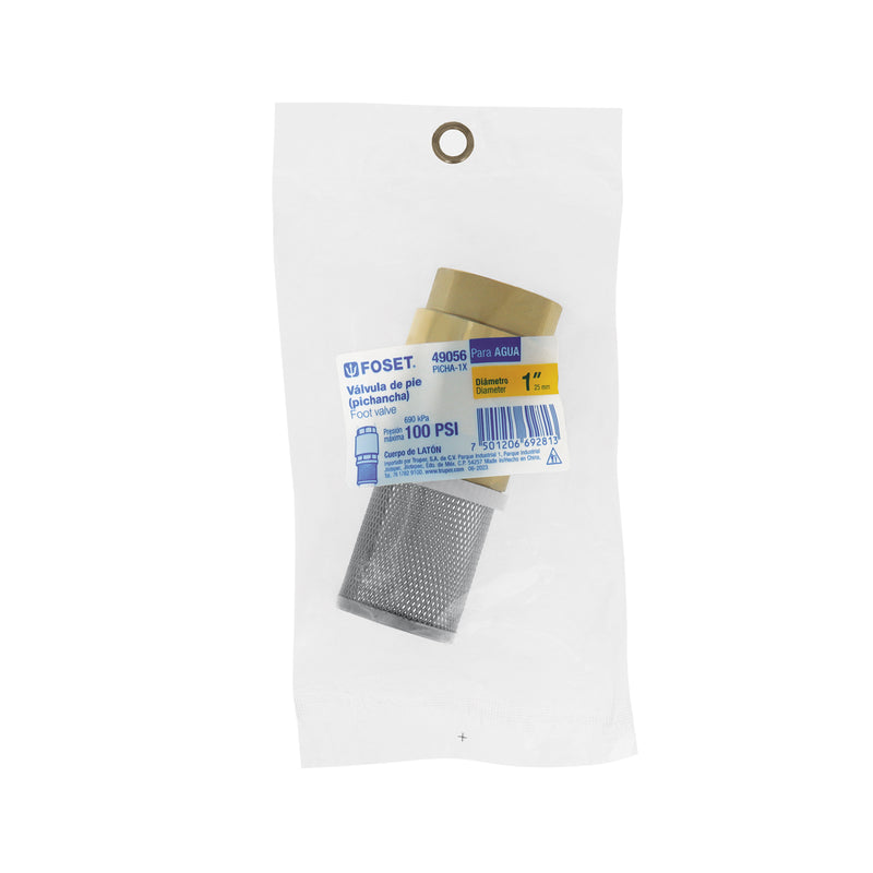 Pichancha con rejilla acero inoxidable 1"