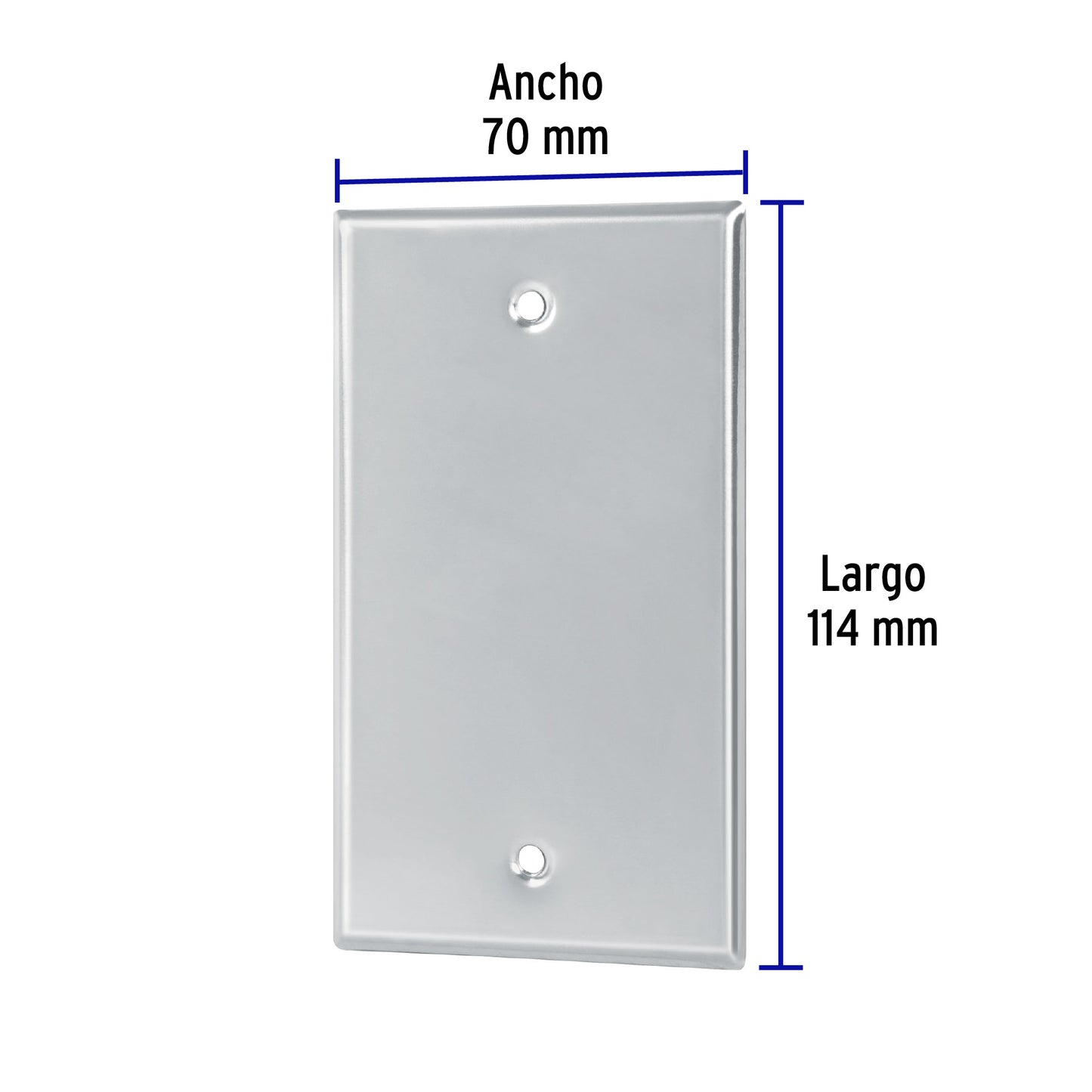 Placa de Acero Inoxidable ciega, Línea Standard
